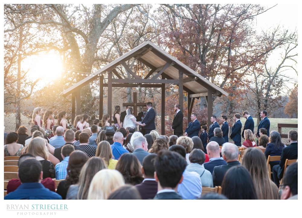 November wedding at the Barn at the Springs
